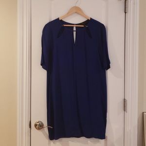 Bcbg royal blue silky dress.